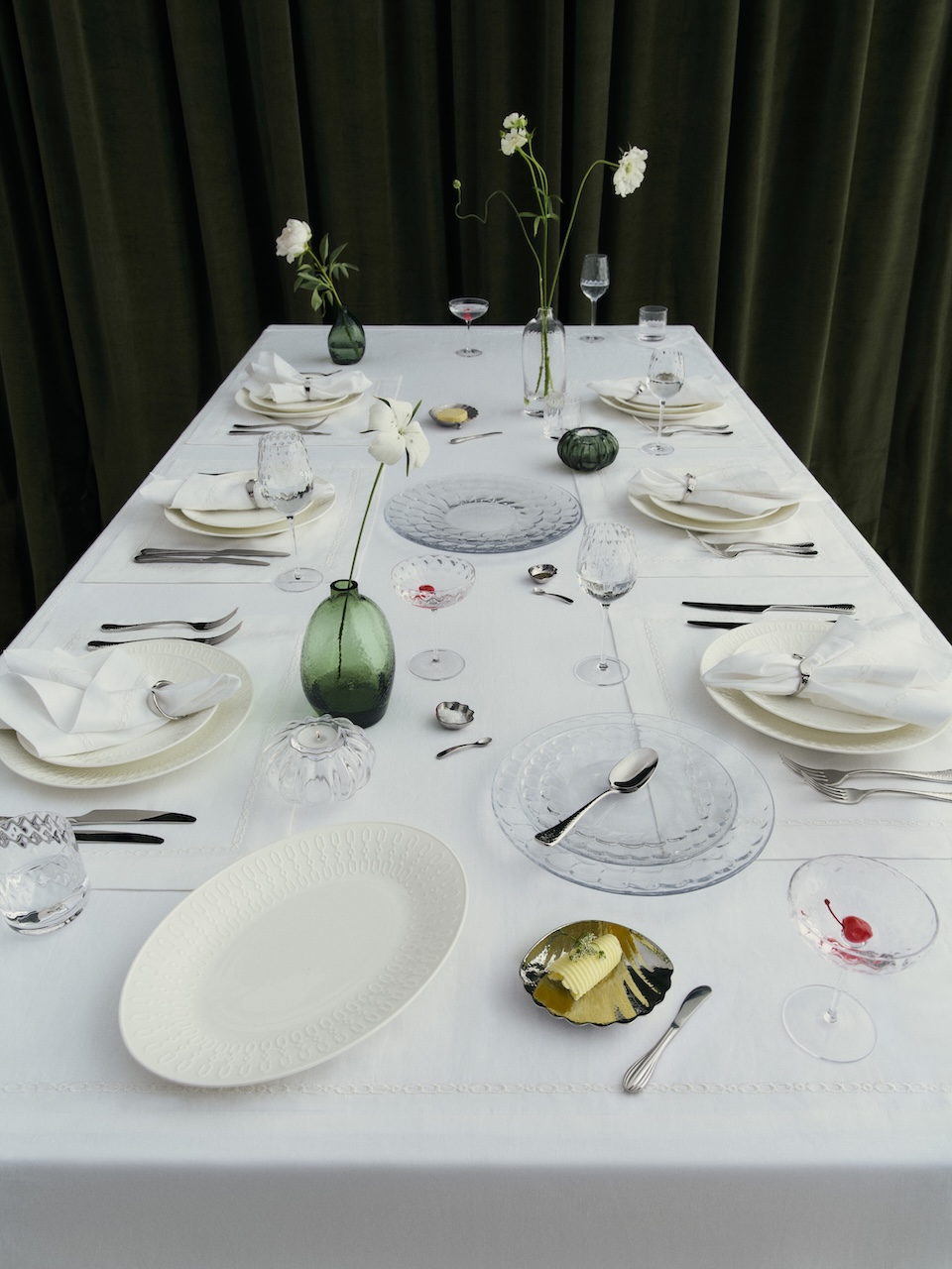 Tafel met servies