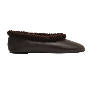 Magda Butrym-ballerina's met shearling