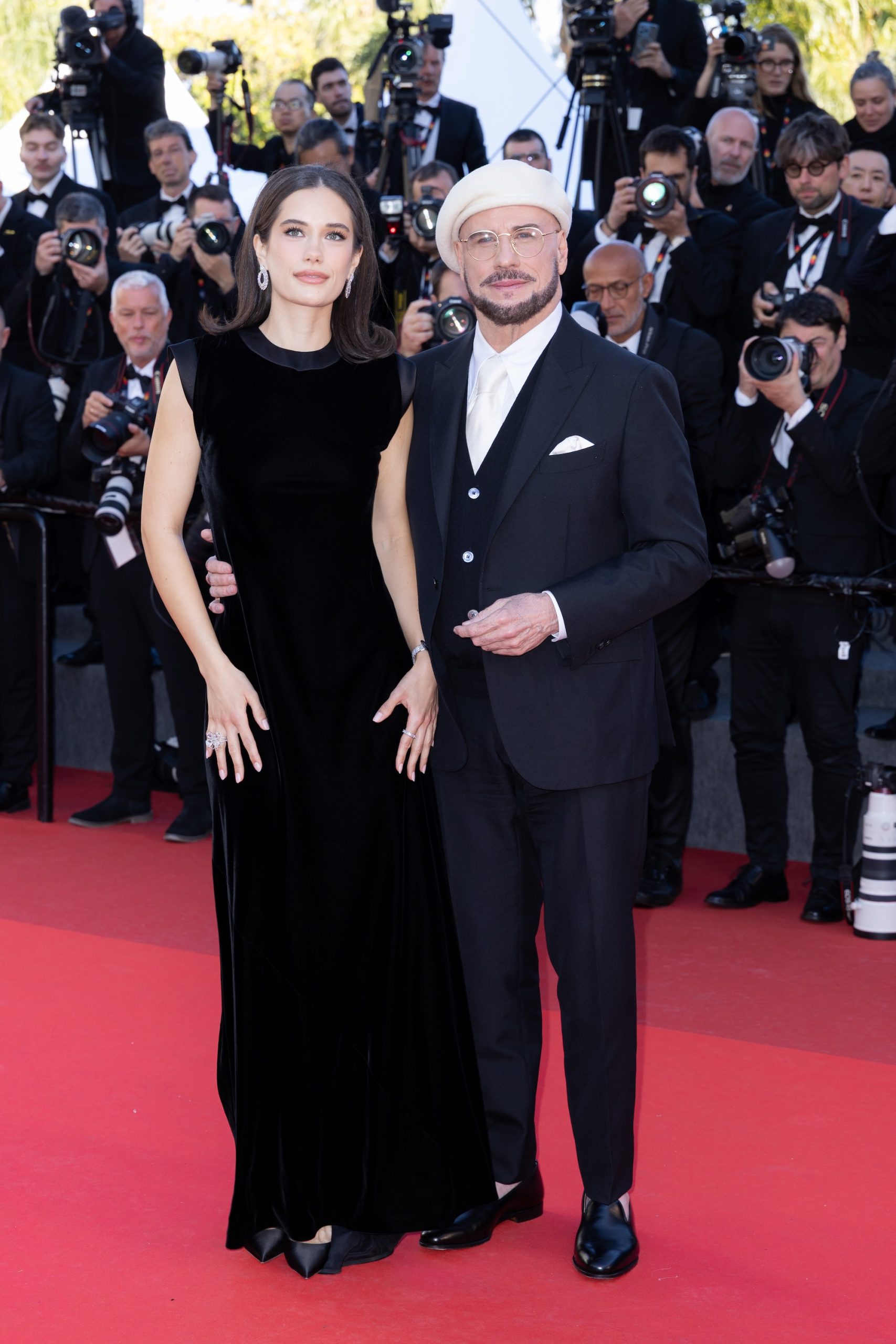 Ella Bleu Travolta en John Travolta op het Cannes Film Festival 2026