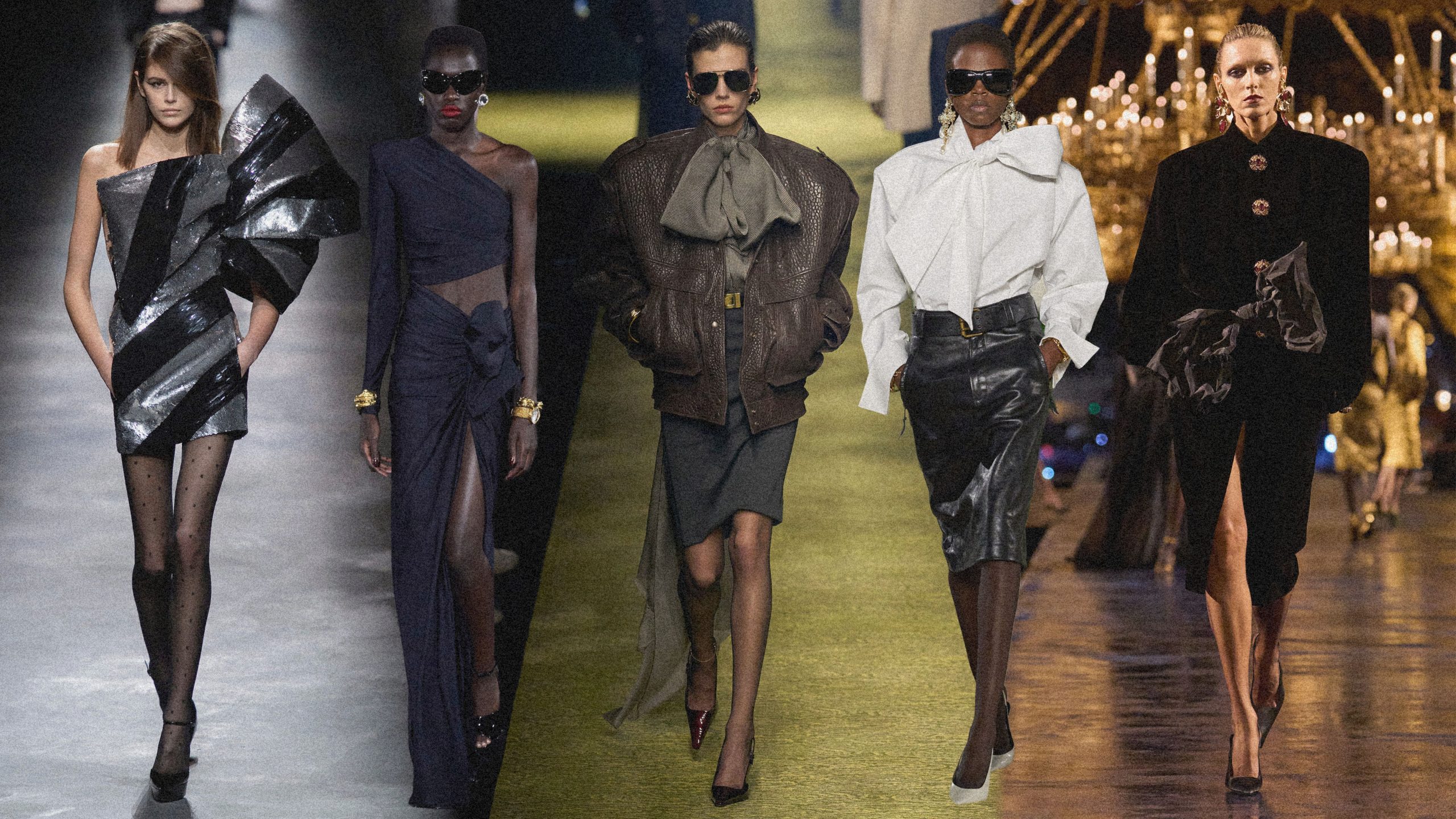 Strikken op de runway van Saint Laurent