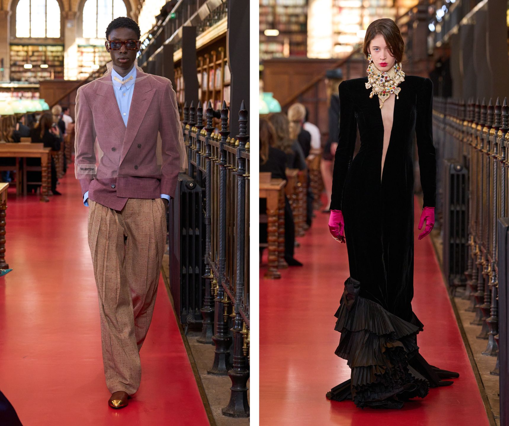 Sunday Rose op de runway van Valentino