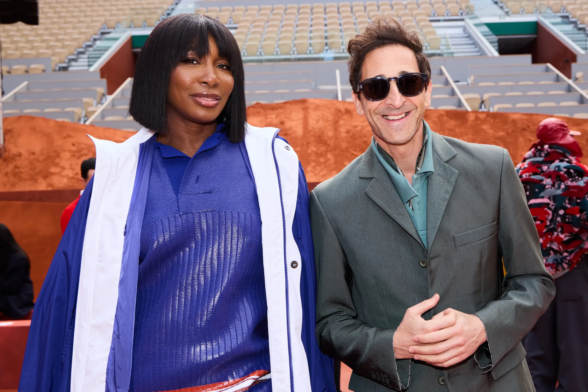 Venus Williams en Adrien Brody bij Lacoste