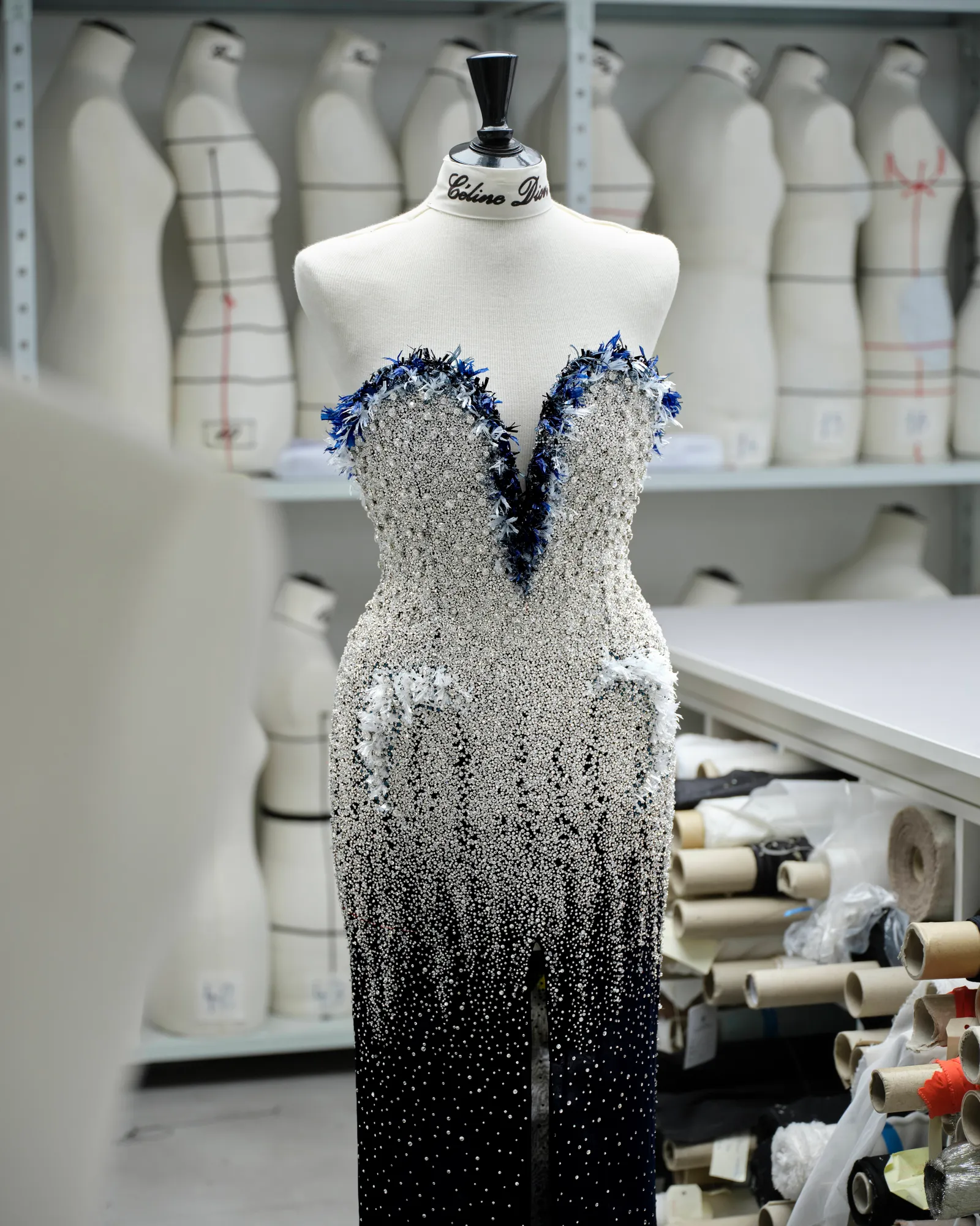De Chanel-jurk van Céline Dion in het atelier van Chanel