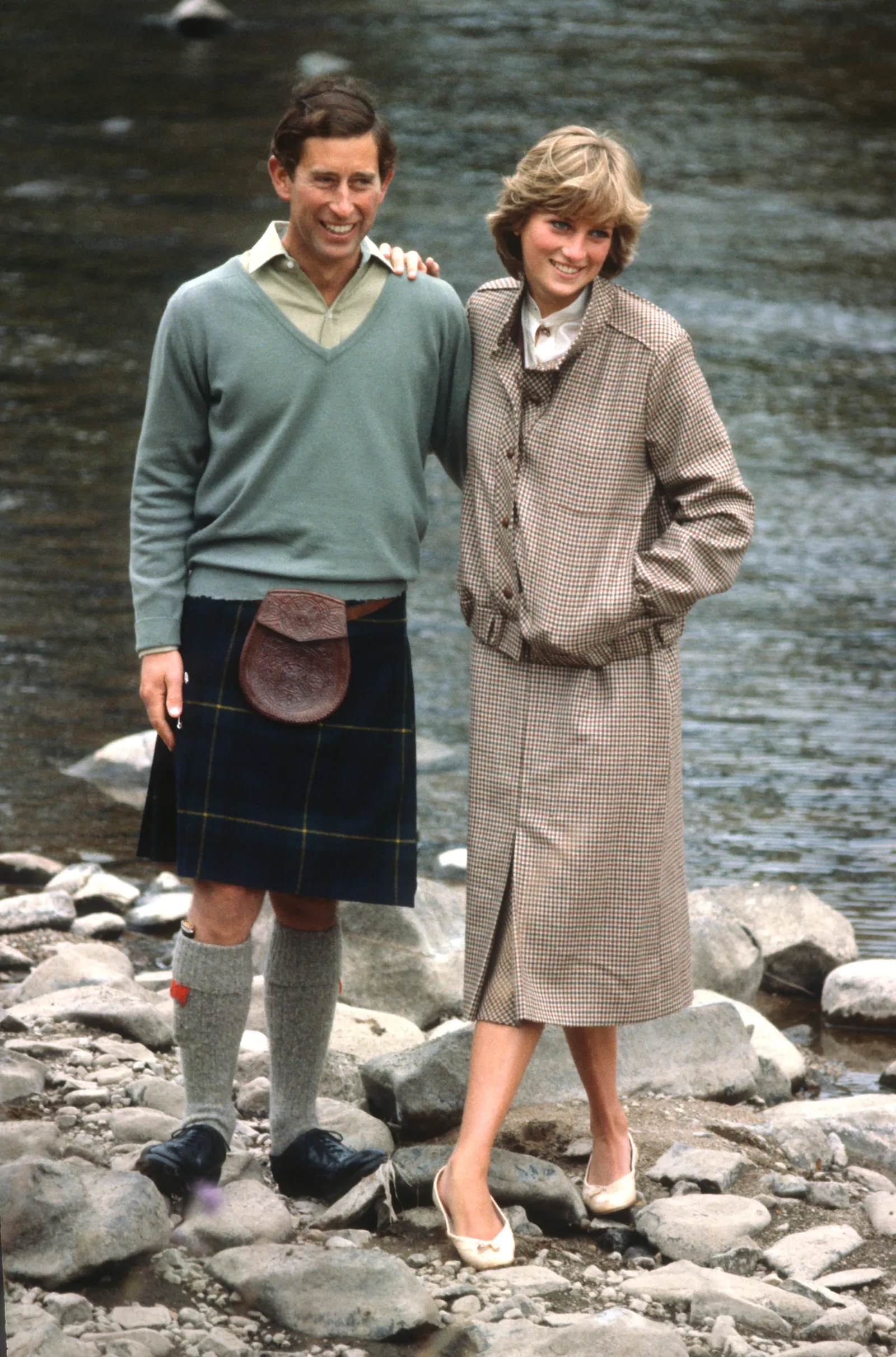 Prinses Diana draagt een 80s jasje