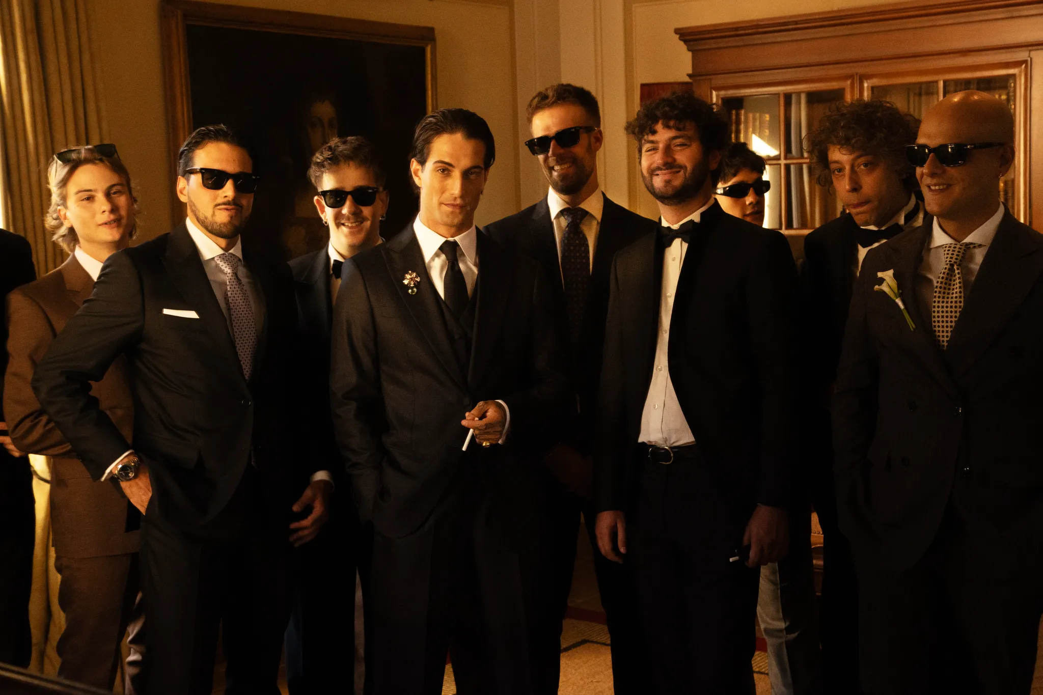 Het entourage van Damiano David