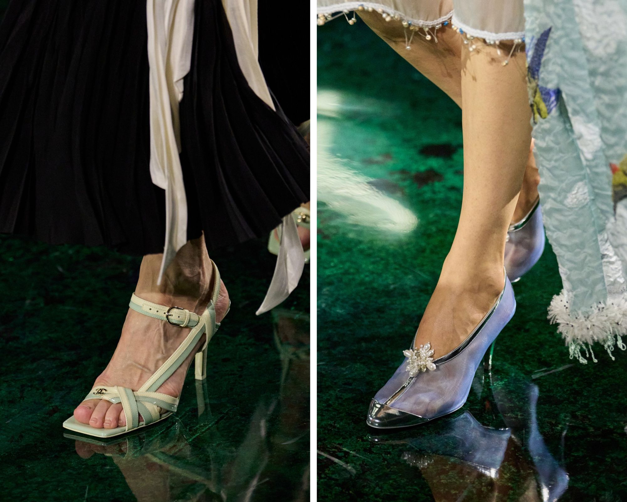 Schoenen op de lente/zomer 2027-runway van Chanel