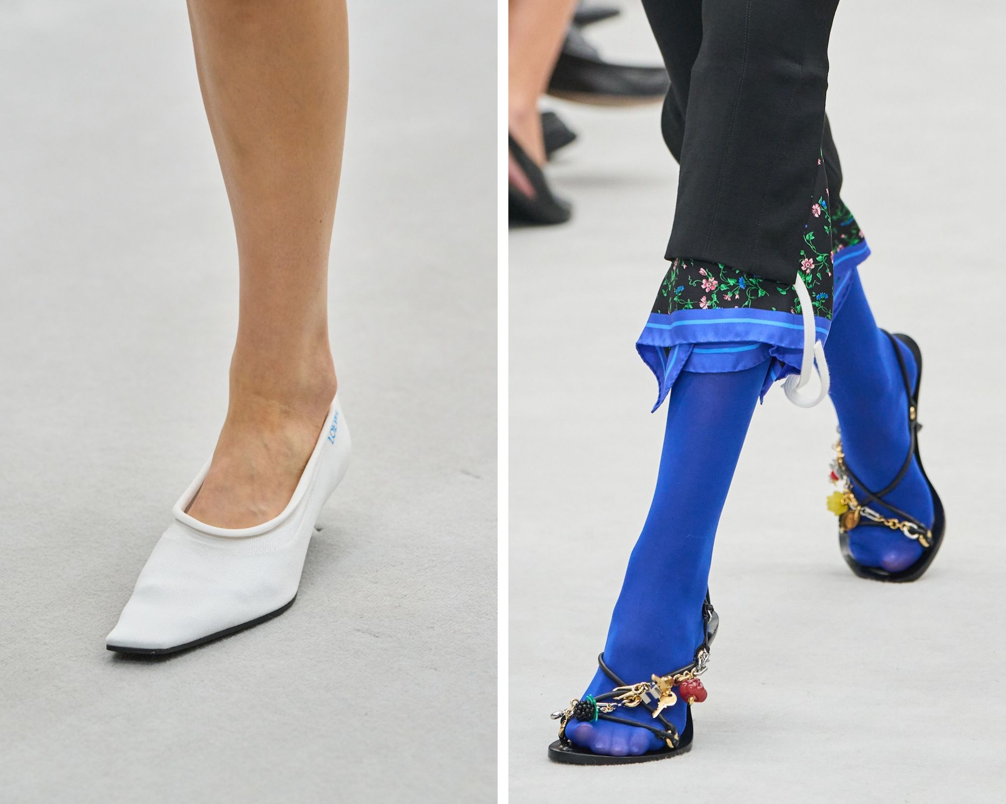 Schoenen op de lente/zomer 2027-runway van Loewe