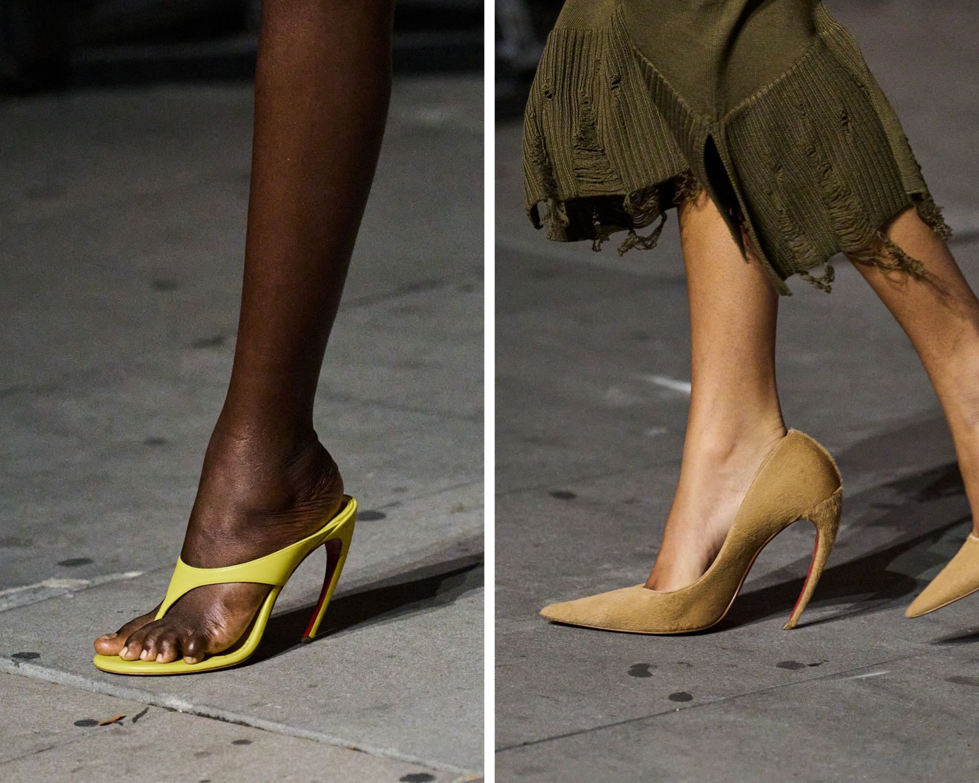 Schoenen op de lente/zomer 2027-runway van Matières Fécales