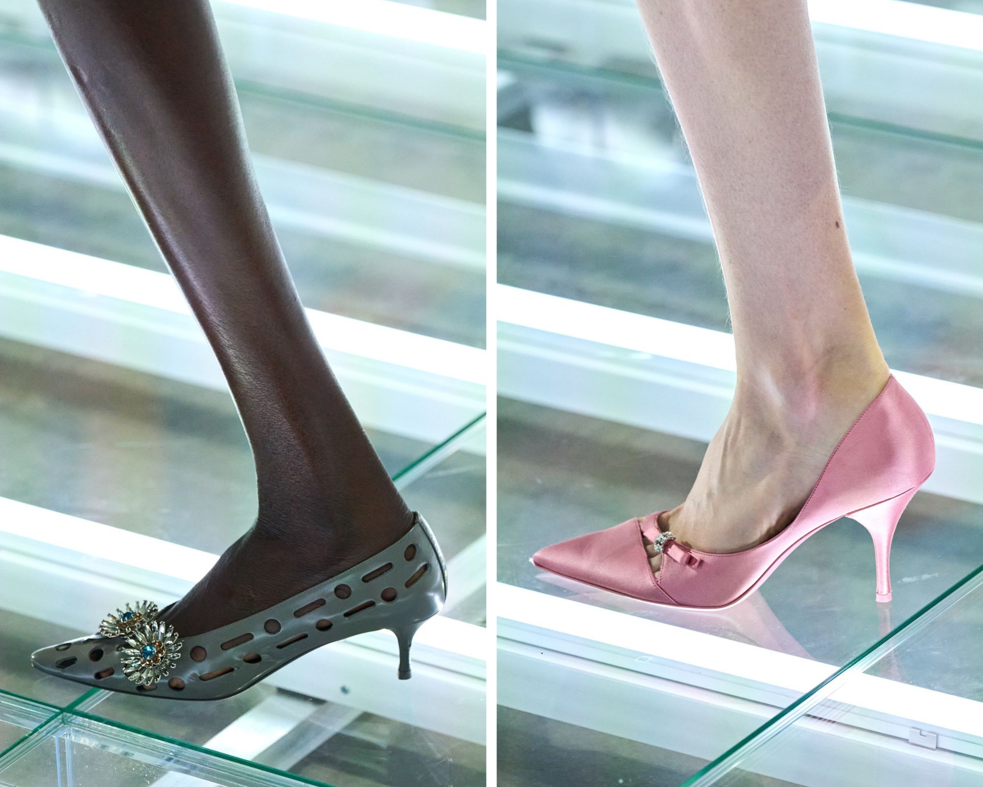 Schoenen op de lente/zomer 2027-runway van Prada