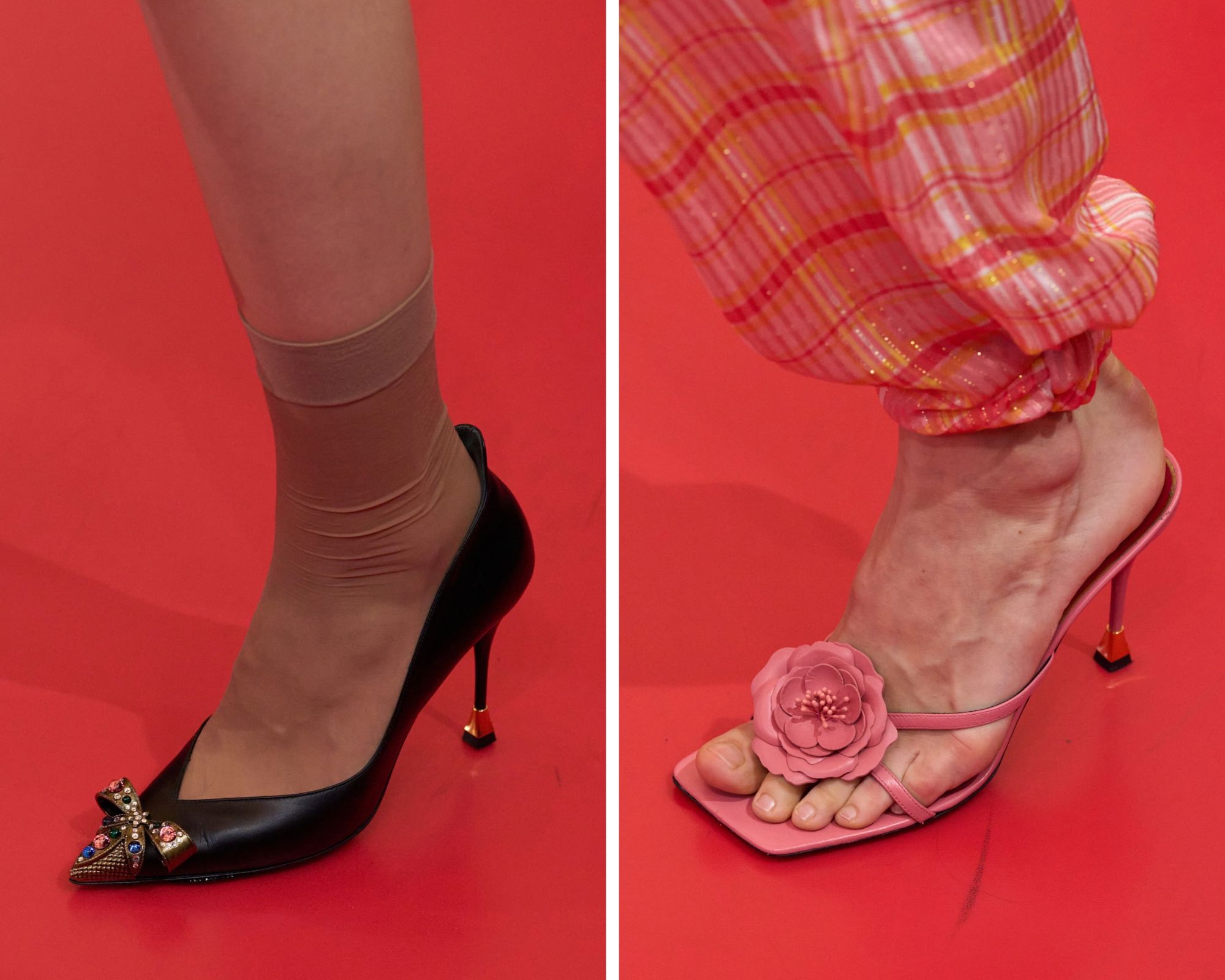 Schoenen op de lente/zomer 2027-runway van Valentino